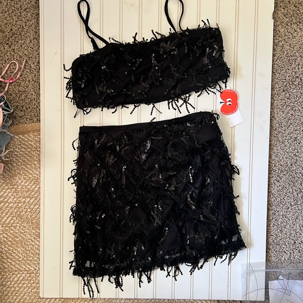 2 piece sequin set